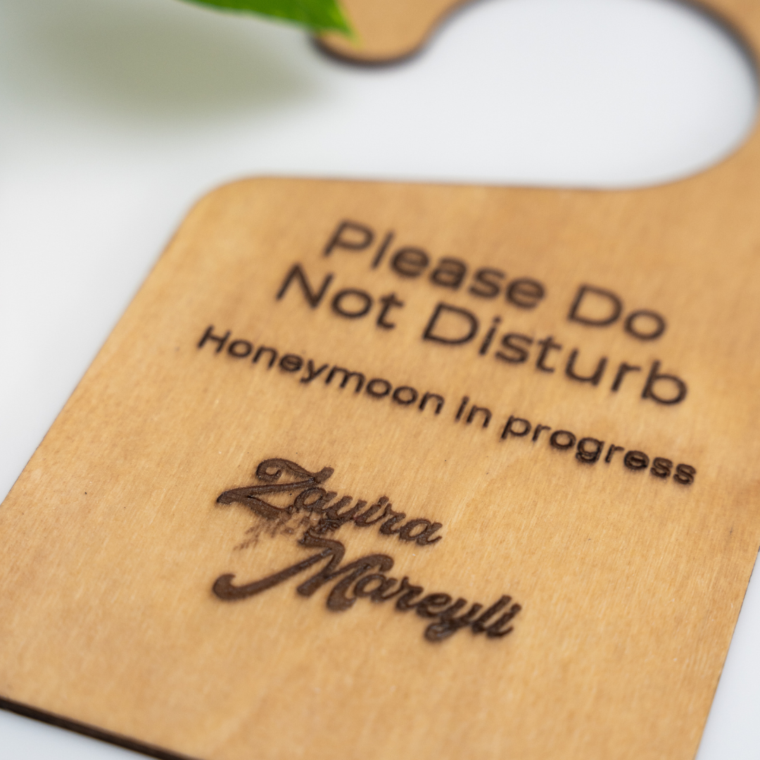 "DO NOT DISTURB" DOOR HANGER