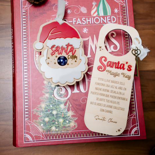 MAGIC SANTA DUO: Santa Magic Key + Santa Cam Ornament