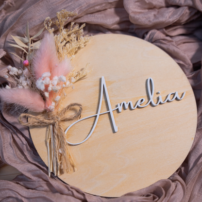 LUXURY BABY NAME SIGN