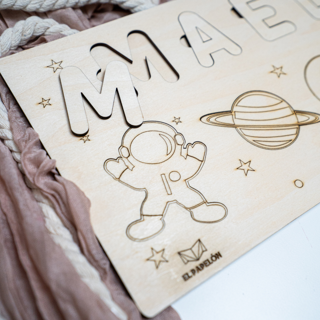 EXPLORE THE COSMOS - PERSONALIZED NAME PUZZLE WITH PLANETS