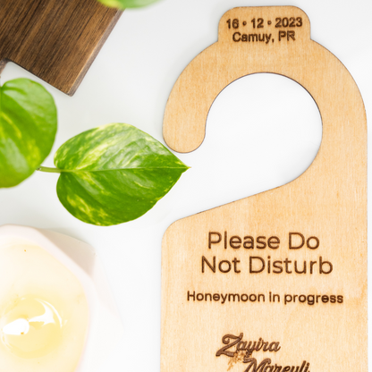 "DO NOT DISTURB" DOOR HANGER