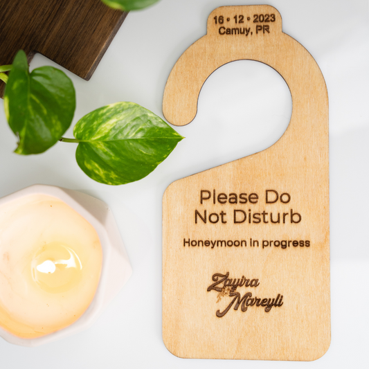 "DO NOT DISTURB" DOOR HANGER