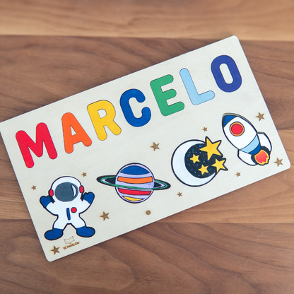 EXPLORE THE COSMOS - PERSONALIZED NAME PUZZLE WITH PLANETS