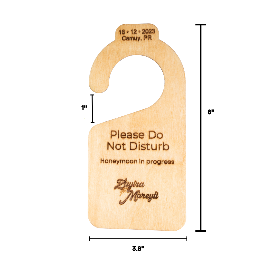 "DO NOT DISTURB" DOOR HANGER