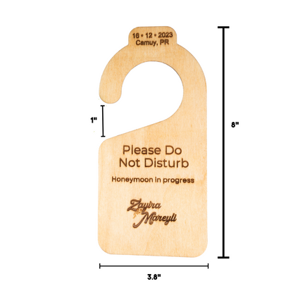 "DO NOT DISTURB" DOOR HANGER